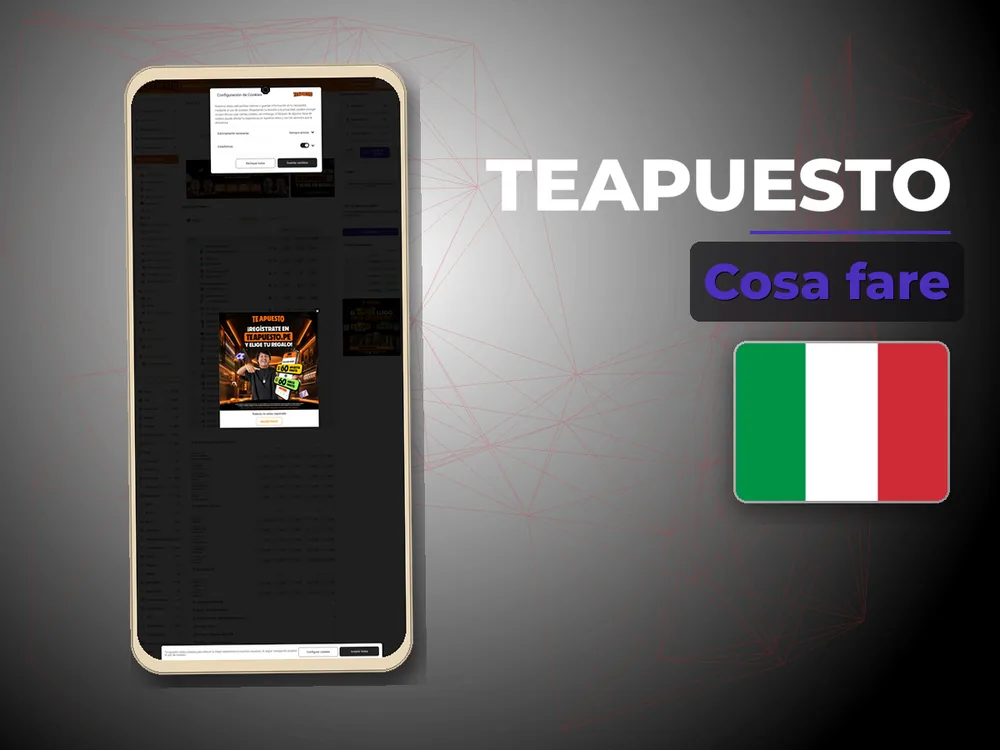 Teapuesto - Cosa fare